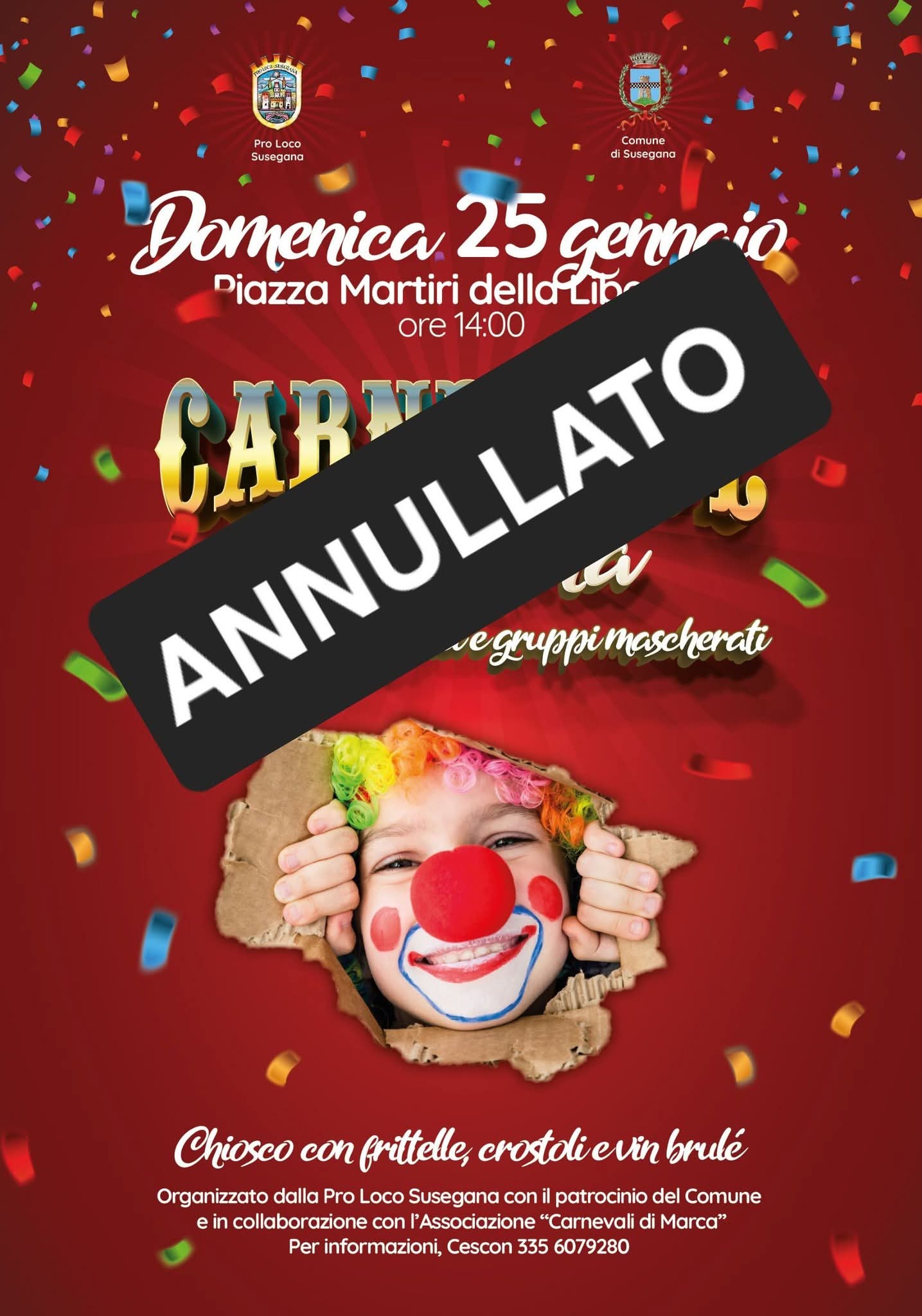 Sfilata di susegana 2026 annullata