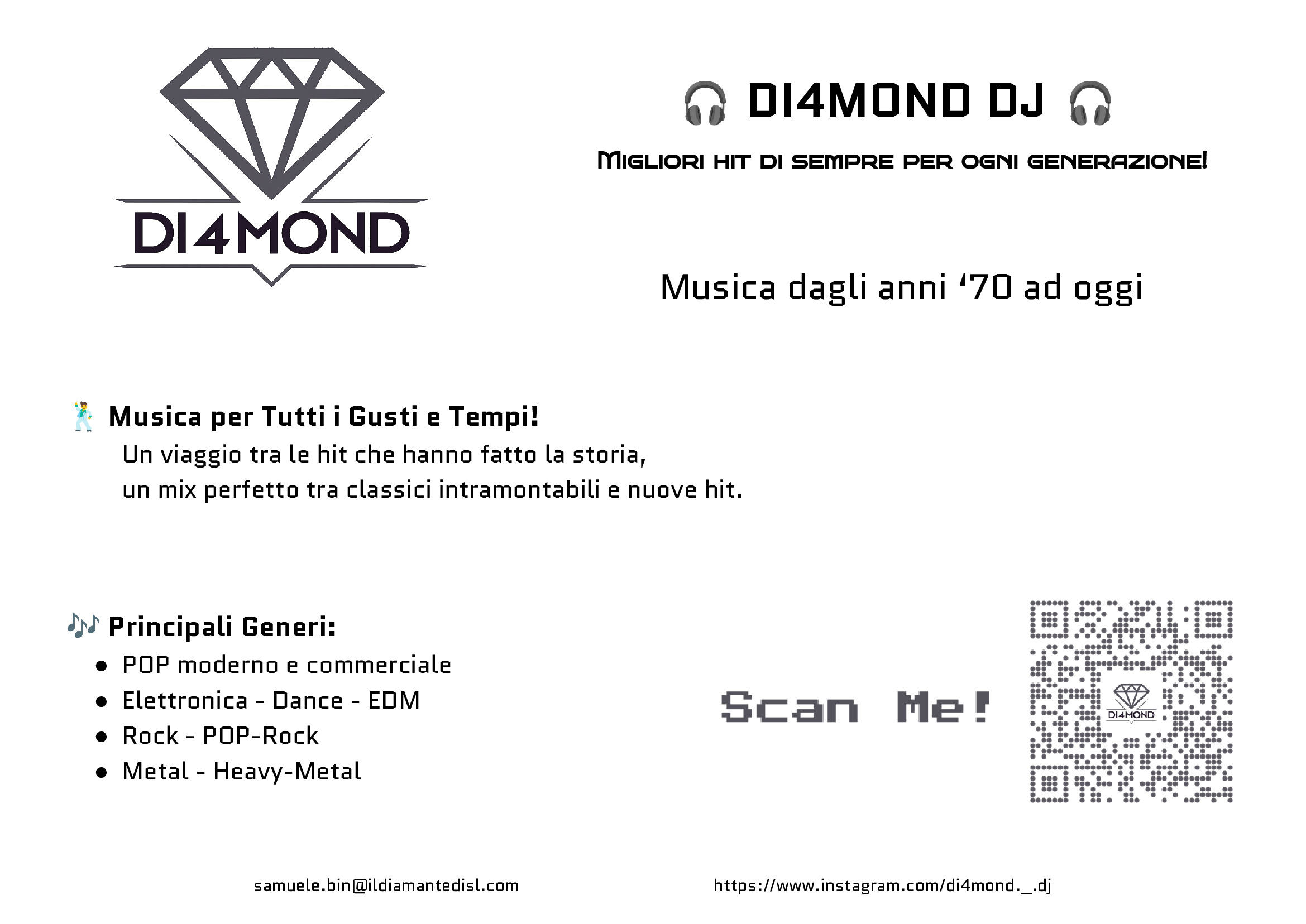 Volantino Di4mond Dj